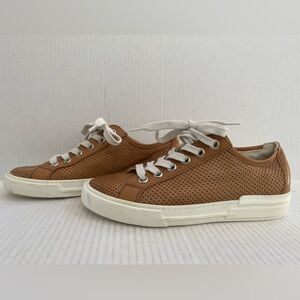 Paul Green Levi Leather Perforated Sneaker Womens Size 6 US
